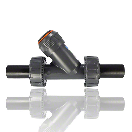 PVC-U R&uuml;ckschlagventil, PE Stutzen, FPM