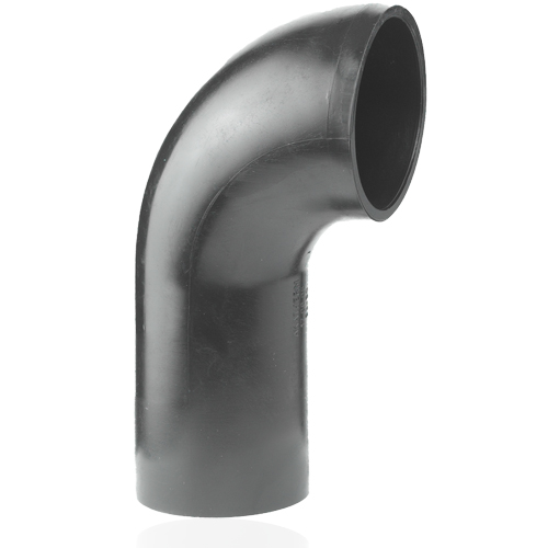 PE-Abfluss, Bogen 90&deg;, reduziert, einseitig langer Schenkel 