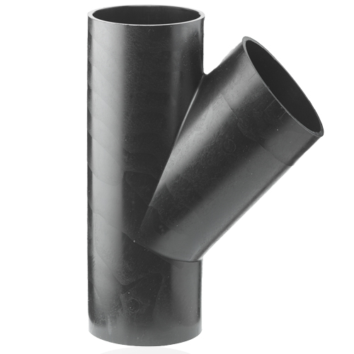 PE-Abfluss, Abzweig 45&deg;