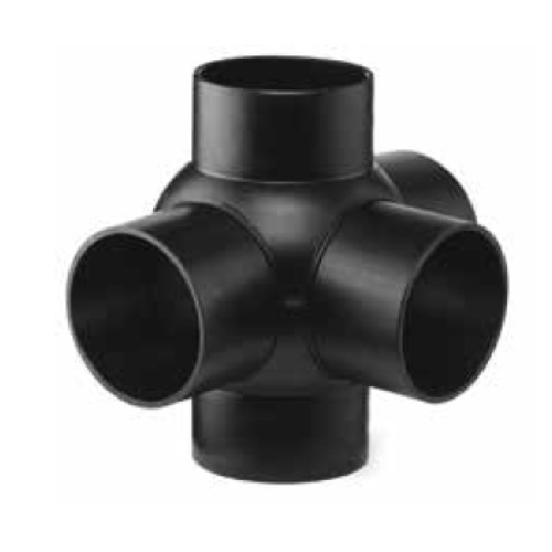 PE-Abfluss, Kugelabzweig 88,5&deg;, Typ 1 (2 x 90&deg;)