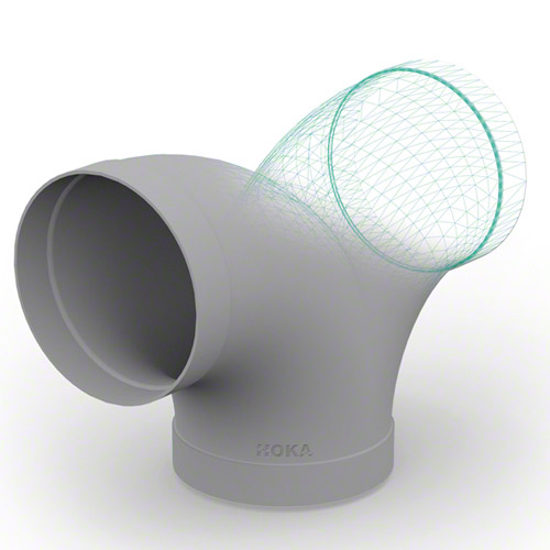 PE Hosen T-St&uuml;ck 90&deg;