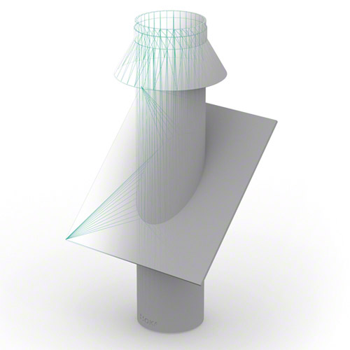 PP-EL-s Dachaufsatz 23&deg;- 45&deg;, elektrisch leitf&auml;hig