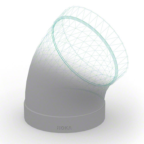 PVDF Rohrbogen mit Muffen 45&deg;