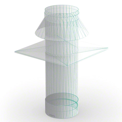 PVC Muffe f&uuml;r Dachaufsatz