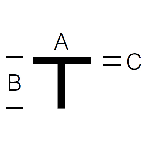 PVC-U T-Profil, wei&szlig;