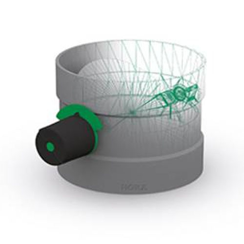 Drosselklappe mit Drehknopf 15&deg; Raster