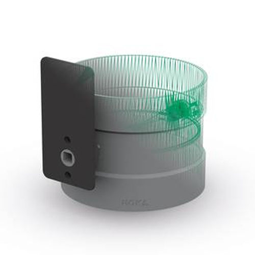 Regelklappe Ausf&uuml;hrung D2 Motortrageplatte l&auml;ngs