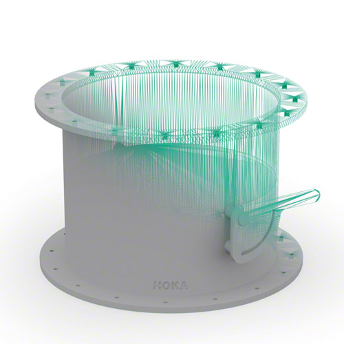 aus PVC&nbsp; mit Flansch